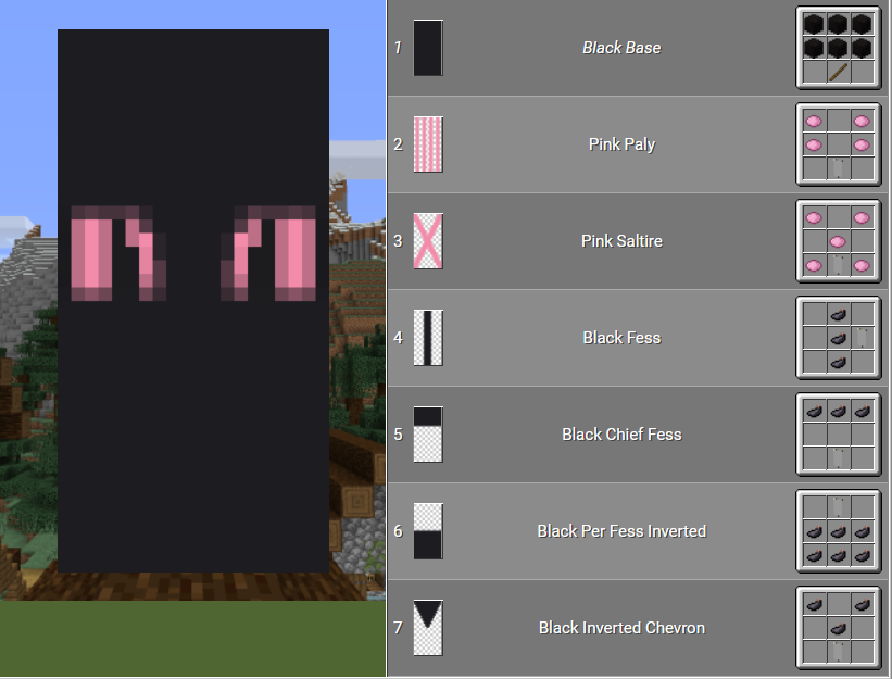 Pink Eyes Banner Design For Minecraft Artofit