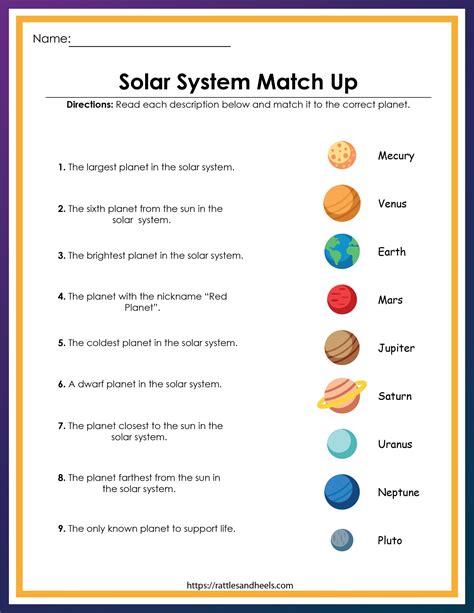 Planet Activities And Worksheets