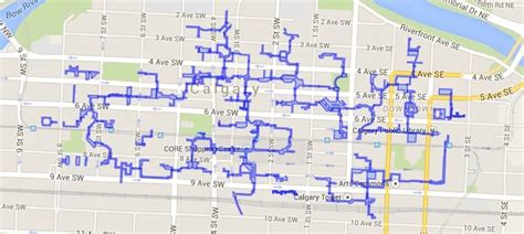 Plus 15 Calgary Map