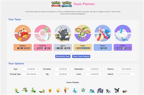 Pokemon Cat Pokemon: Ultimate Team Builder