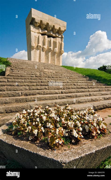 Poland Krakow Plaszow Concentration Camp Monument And Memorial