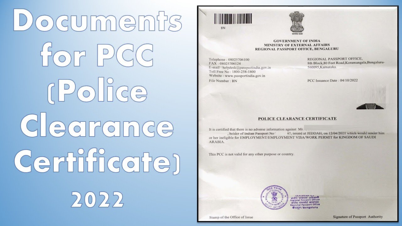 Police Clearance Certificate Police Certificate Certificate Temp