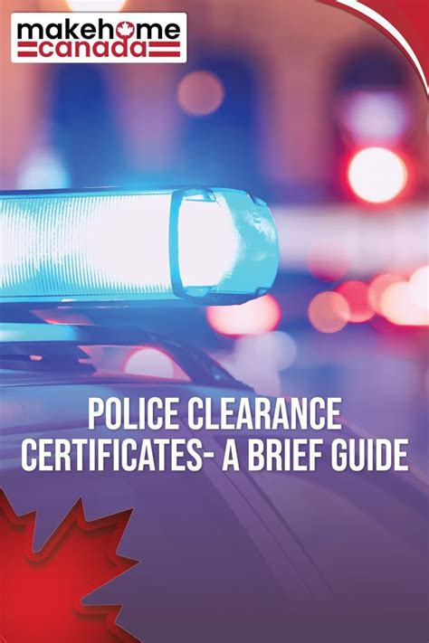 Police Clearance Certificates A Brief Guide Police Certificate Brief