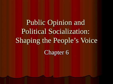 Political Socialization: Shape Your Views