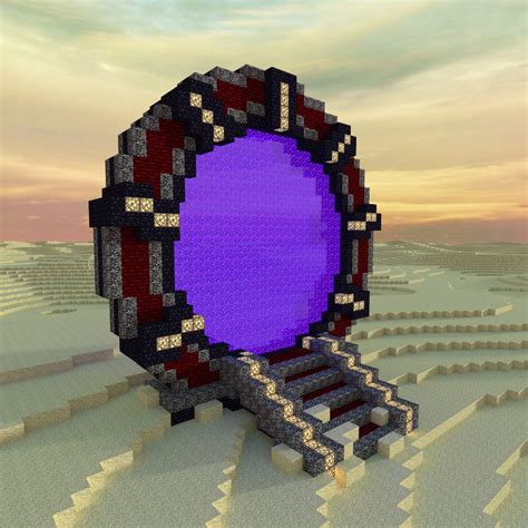 Portal Schematic Minecraft Minecraft Nether Portal Design