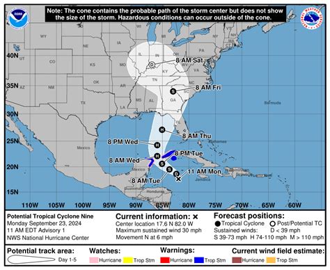 Potential Tropical Cyclone Helene Web Monitor