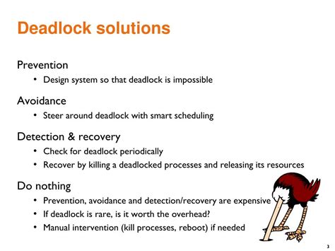 Ppt Deadlock Solutions Avoidance Detection And Recovery Powerpoint