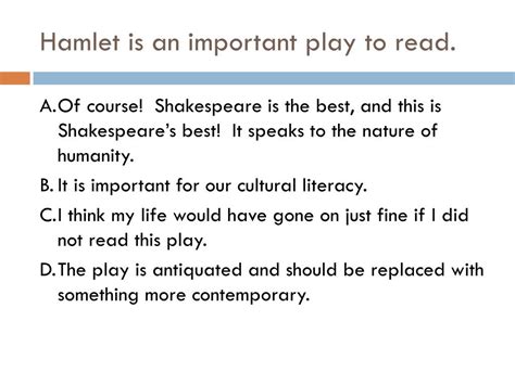 Ppt Hamlet Powerpoint Presentation Free Download Id 7069776