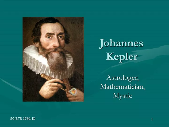 Ppt Johannes Kepler Powerpoint Presentation Free Download Id 2615627