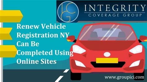 Ppt Renew Vehicle Registration Ny Can Be Completed Using Online Sites