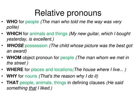 Ppt The Relative Pronoun Powerpoint Presentation Free Download Id