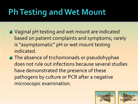 Ppt Vaginal Ph And Wet Mount Testing Powerpoint Presentation Free