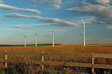 Prairie Wind 1 Electricity Wind Farm Near Fort Macleod Alberta