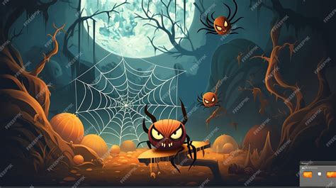 Premium Photo Create Spooky New Year Amp 39 S Designs Stepbystep Spider And