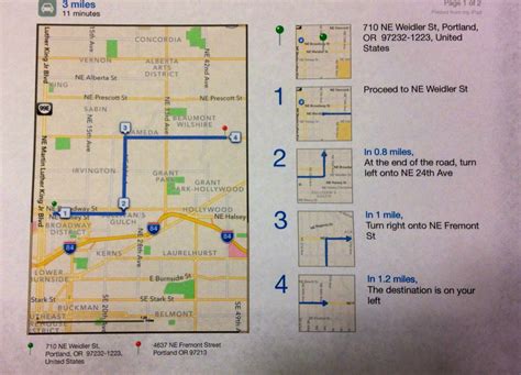 Printable Directions Map