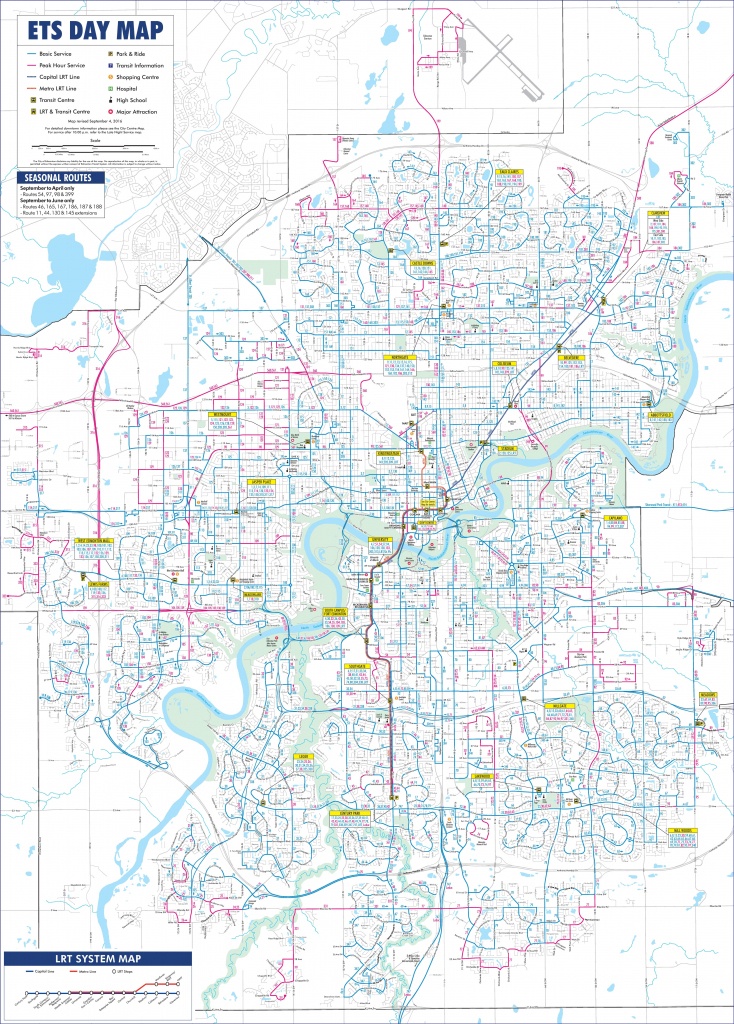 Printable Map Of Edmonton