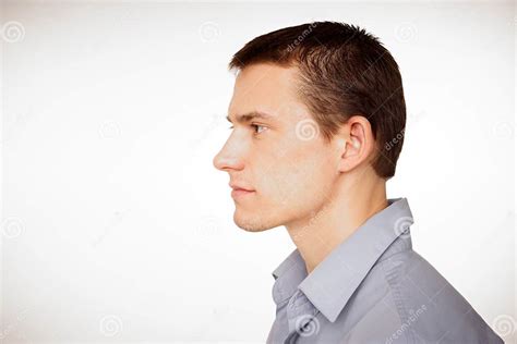 Profile Of Young Man At Shirt Stock Image Image 34609469