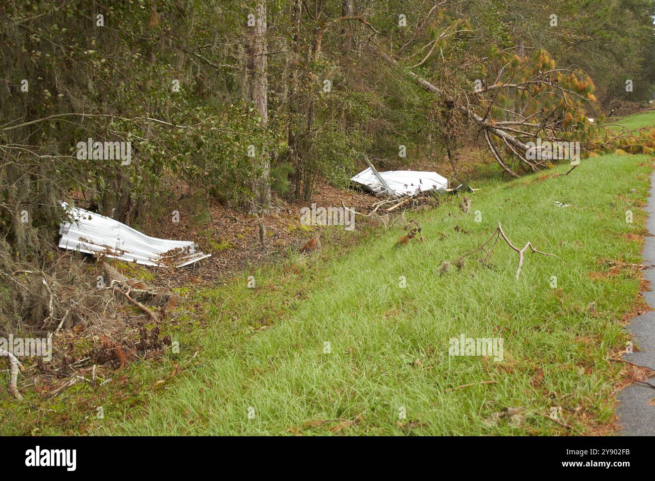 Property Damage Of Hurricane Helene The Day After Hit Southern Georgia