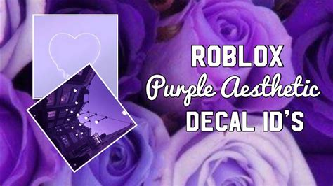 Purple Aesthetic Decal Id Roblox