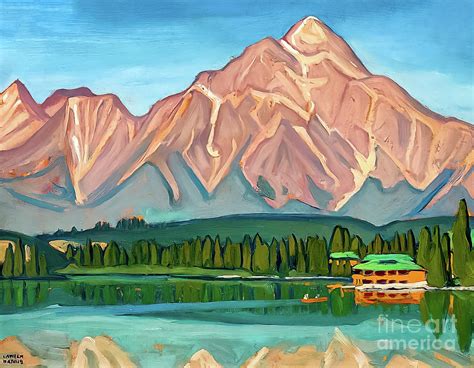 Pyramid Mountain Jasper Park By Lawren Harris 1924 Painting By Lawren