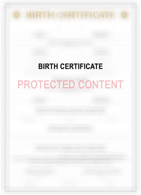 Qu Bec Birth Certificate Fake Template Download Fake Fakesample