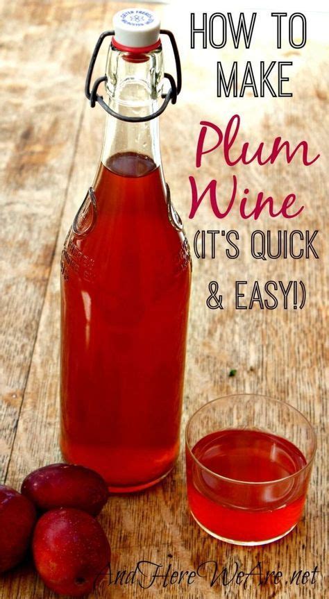 Quick Easy Plum Wine And Here We Are