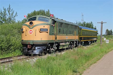 Railpictures Ca Colin Arnot Photo Cn F3a 9000 Hauling The Canada Day