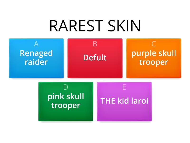 Rarest Skin In Fortnite