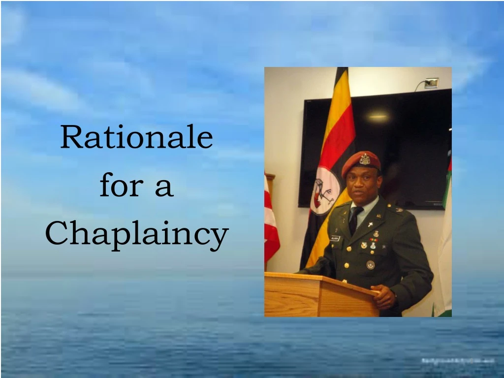 Rationale For A Chaplaincy Ppt Download