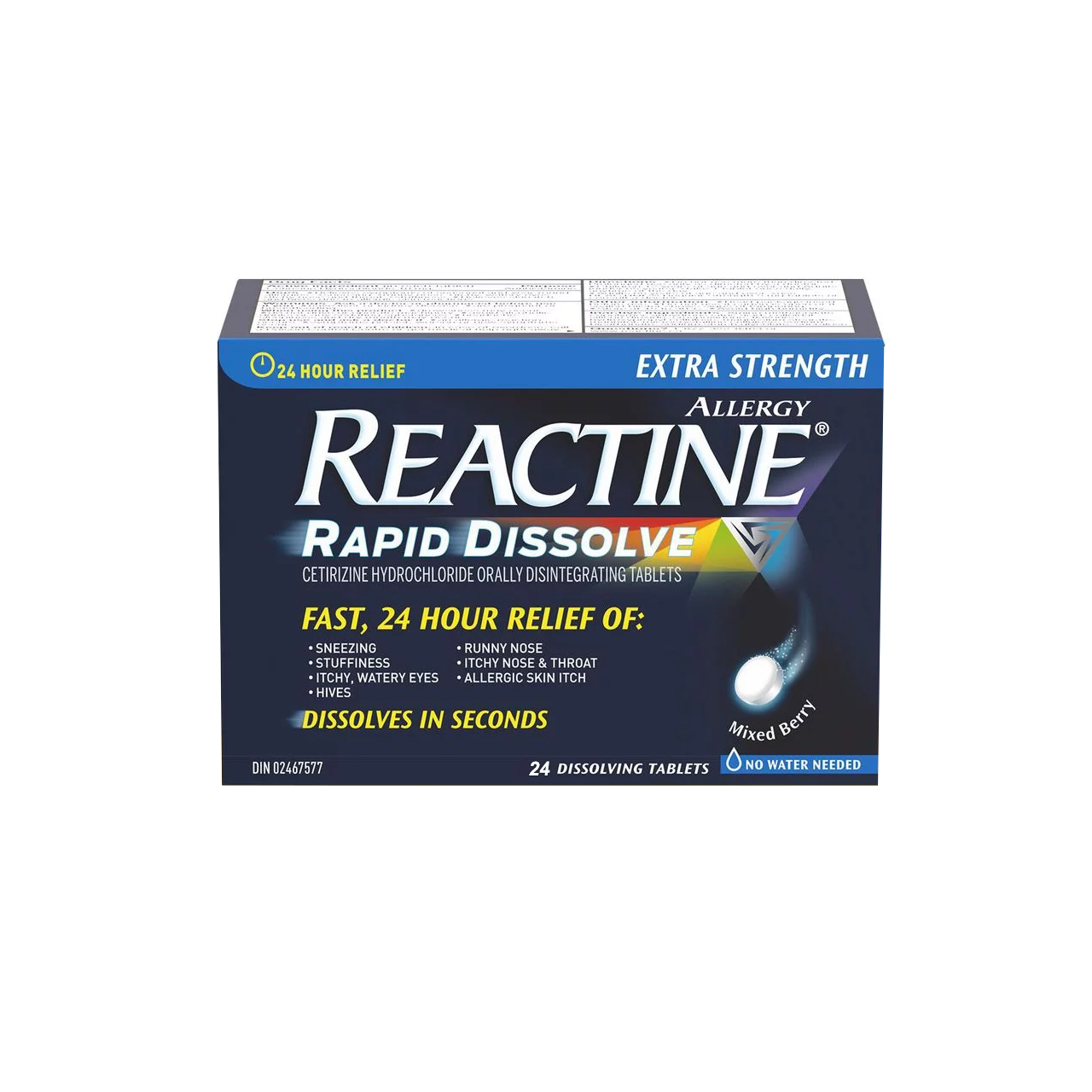 Reactine Rapid Dissolve Extra Strength Allergy Relief Dissolving Tab