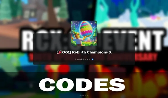 Rebirth Champions X Codes For January 2024