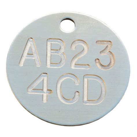 Registration Identification Tag Deep Engraved Brass 32Mm