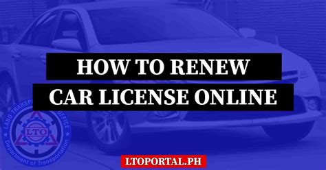 Renew Car Registration Online