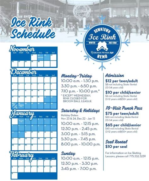 Reno Ice Skating Rink Schedule