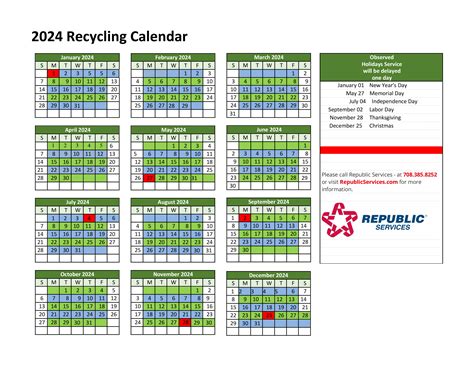 Republic Services Pickup Schedule 2024 Dates Greta Melinda