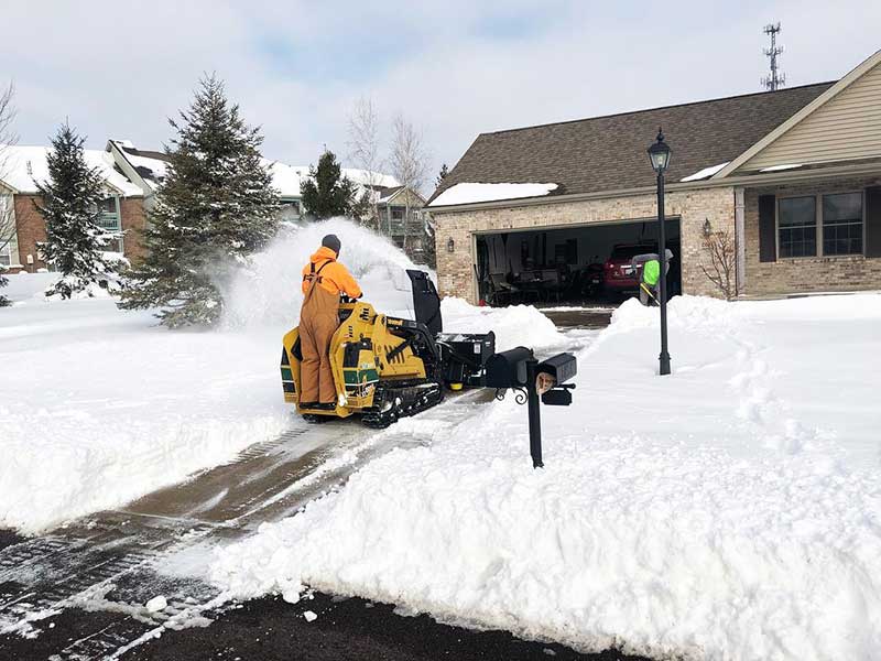 Residential Snow Removal In Edmonton Youtube