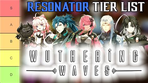 Resonator Tier List Wuthering Waves Talk Android