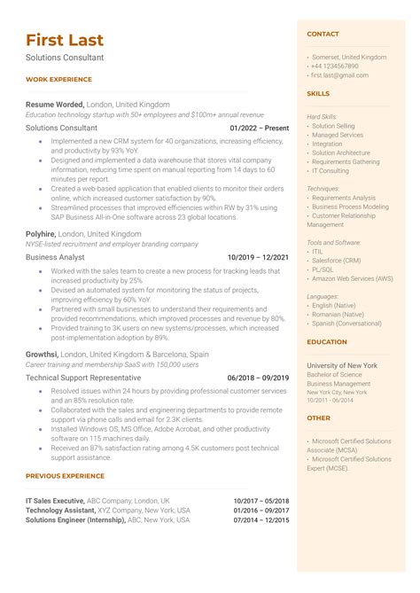 Robert Walker Cv: Expert Career Solutions