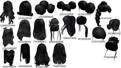 Roblox Black Hair Codes