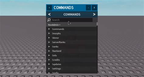 Roblox Commands Admin