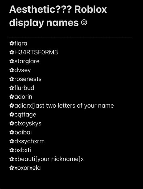 Roblox: Discover Cool Username Options