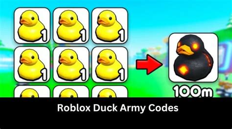 Roblox Duck Army Codes