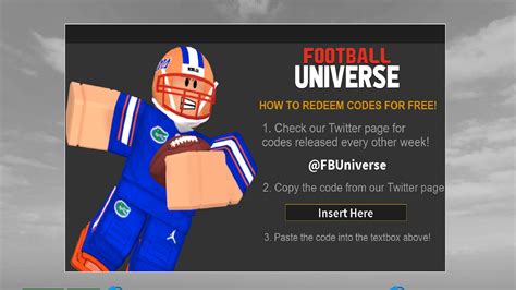 Roblox Football Universe Codes December 2021