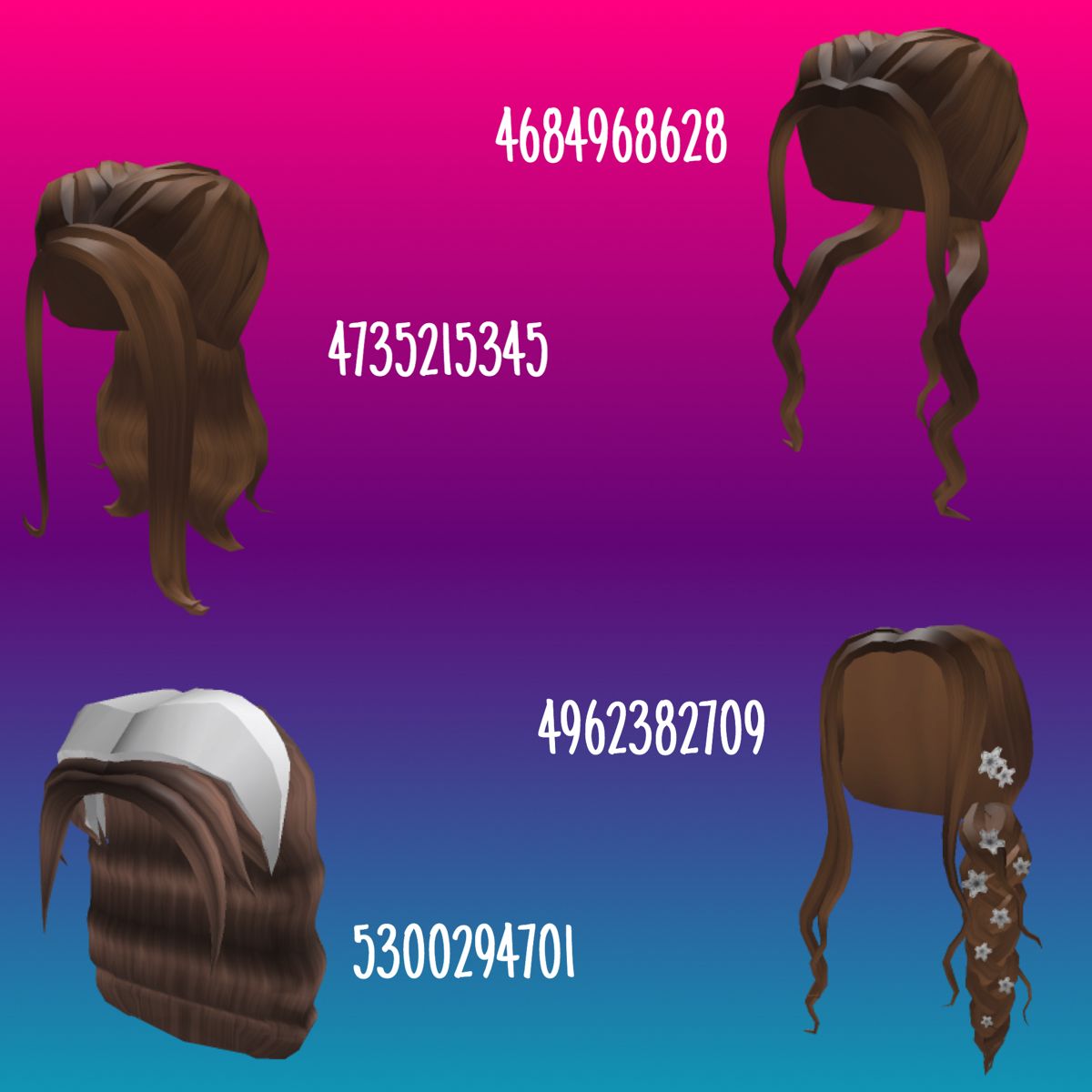 Roblox Hair Id Codes 30