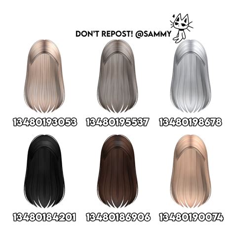 Roblox Hair Ids