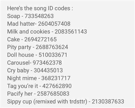 Roblox Id Codes List: Unlock All Songs