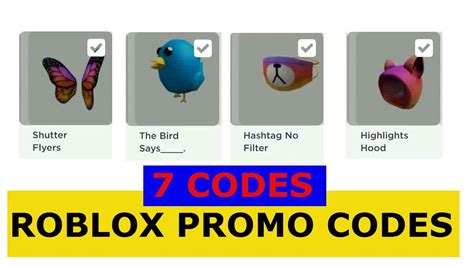 Roblox Promo Codes 2024