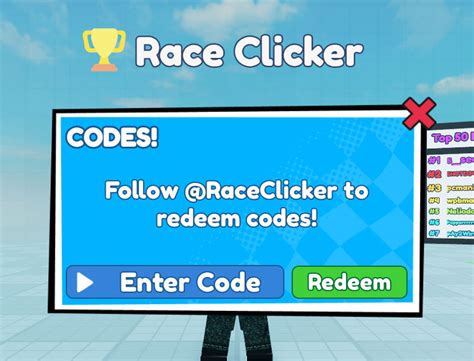 Roblox Race Clicker Codes Tested Working July 2023