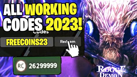 Rogue Demon Codes 2024 Roblox Codes For Rogue Demon Youtube