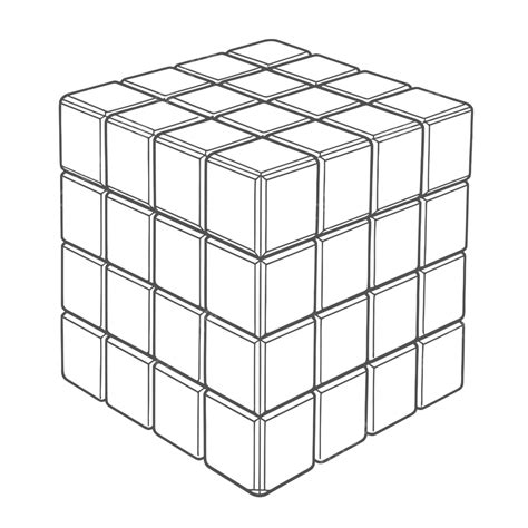 Rubik S Cube Outline Png Vector Psd And Clipart With Transparent